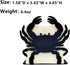 Modern Crab Design Napkin Holder, Metal Iron Dispenser Organizer for Tissue Paper, Bills, Tabletop Stand for Home