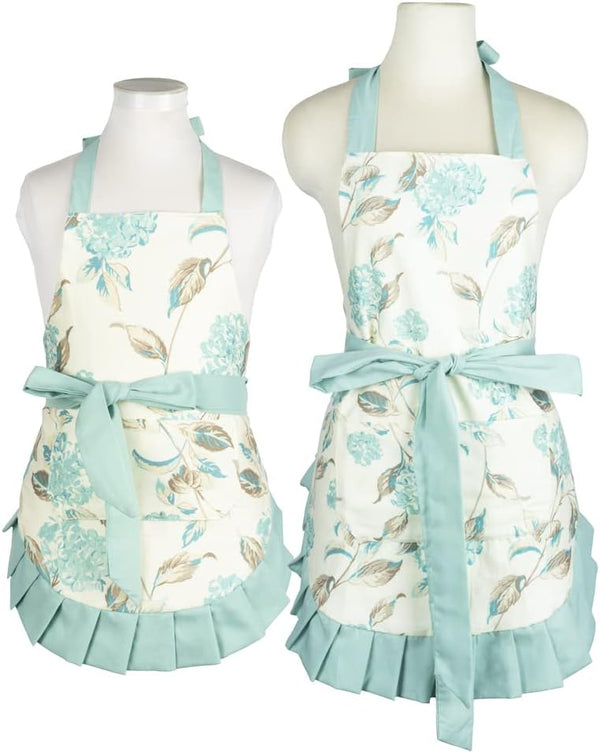 NEOVIVA Cooking Aprons with Pockets for Mama and Me, Parent and Child