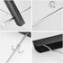 IN VACUUM Clothes Drying Rack, Wall Mounted Retractable Clothes Hanger for Laundry Room, Black