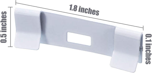 Blulu 50 Pcs Vertical Blind Repair Tabs Kit, Vane Savers Blind Repair Clips, White Window Replacement Parts