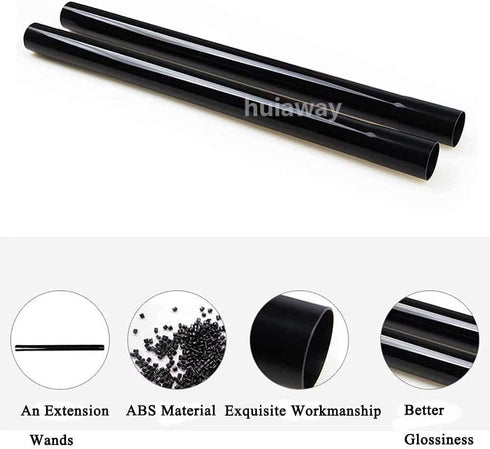 6 Pcs 1.25inch Universal Vacuum Extension Wand - 1 1/4 inch Friction Fit Extension Tube for Vacuum Cleaner Attachments