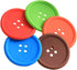 Creativee 10Pcs Silicone Drink Coaster,Colorful Round Button Shaped Cup Cushion Holder,Coffee Drink Mat,Heat Insulation