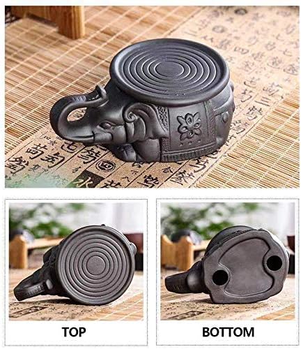Handmade Yixing Elephant Teapot Holder, Purple Sand Teapot Pad, Black Tea Tray Decor