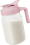 Breast Milk Pitcher - 32 oz Glass Mason Jar with Dual Leak-Proof