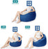 KODENG 100x120cm) Large Small Lazy Sofas Cover Chairs Without Filler Linen Cloth Lounger Seat Bean Bag Pouf Puff Couch