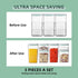 Sets 6Pcs (0.5, 1.2, 1.8qt)*2 Ankou Airtight Food Storage Container with Lids Pop Containers for Kitchen Pantry
