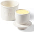 Butter Crock Bell with Lid, Ceramic French Butter Dish for Countertop, Soft Butter Container Holder with Water Seal