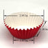 Bright Red Foil Cupcake Liners Standard Sized Baking Cups for Party, Wedding and More, 120-Count by Huaswan