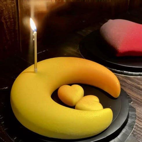 Crescent Moon Shape Silicone Cake Pan, Moonlight Sonata Mousse Cake Bread Pizza Baking Mold Kitchen Bakeware Tools