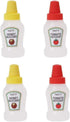 Dreamxue Mini Ketchup Bottles, 25ml Refillable Condiment Squeeze Bottle Salad Dressing Tomato Bento