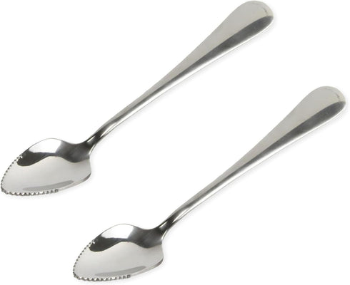 Chef Craft Select Serrated Grapefruit Spoon - 9 inch 2 piece set, Stainless Steel