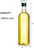 8 Pack 32OZ Yopay Plastic Empty Bottles with Cap, Long Neck Wine Bottles for Liquor BPA-Free, Reusable Beer Soda Olive