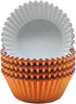 Standard Orange Foil Cupcake Liners Muffin Baking Cups for Party and More, 100-Count by Mombake