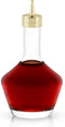 Viski Belmont Crystal Glass Cocktail Bitters Bottle with Gold Dasher Top, 3 oz. Set of 1, Elegant Barware