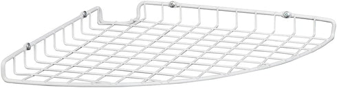 ClosetMaid Corner Shelf Organizer, Wall Mount Hanging Corner Shelves, Durable Steel, White,
