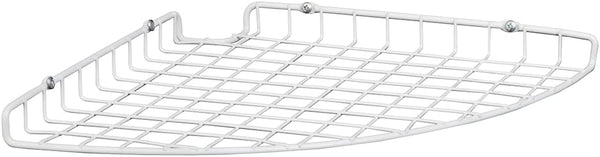 ClosetMaid Corner Shelf Organizer, Wall Mount Hanging Corner Shelves, Durable Steel, White,