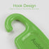 2 PCS Silicone Pan Scraper Dish Cleaning Spatula, Non-Stick Kitchen Scraper in Green & Grey