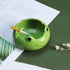 123Arts Ceramic Frog Ashtray - Animal Ashtray Flowerpot Home Decor