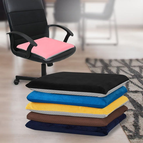 18x18 Augld Square Chair Seat Cushion Memory Foam Chair Cushion for Kitchen, Dining,Office or Car in Coffee