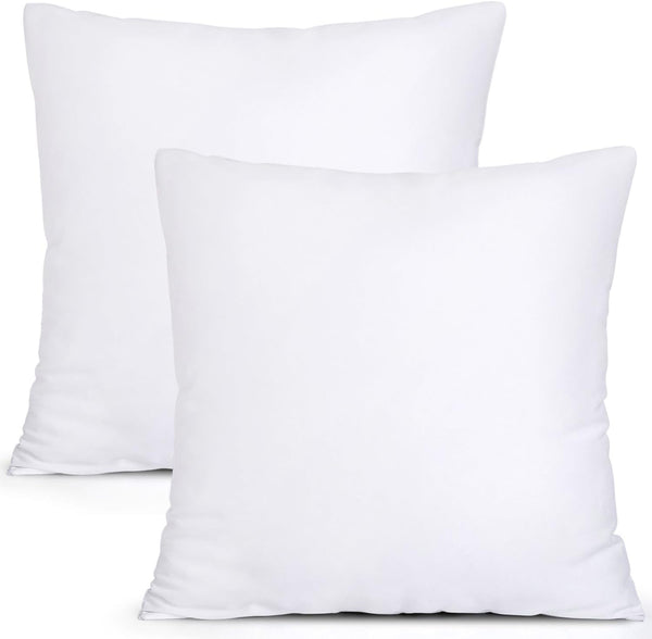 MIULEE Set of 2 Throw Pillow Inserts - Premium Pillow Stuffer Square Form for Decorative Cushion, 18x18 Inch