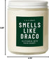 CE Craft - Smells Like Draco Scented Candle, Apple + Mahogany, Gift for Her, Celebrity Prayer Candle