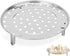 10in Steamer Rack, Stainless Steel Canning Rack Cooking Food Steaming Tray for Pressure Cooker