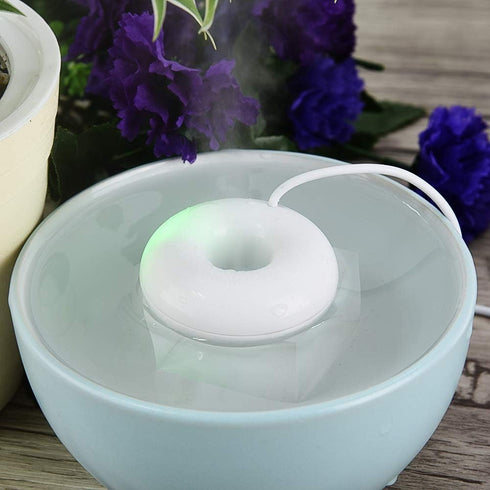 Portable Humidifier Small Desktop Humidifier Electronic Nebulizer Pocket Humidification Gadget for Office Car Bedroom(white) by Leapiture