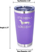 Bevvee Long Day - Insulated Coffee Tumbler Cup with Sliding Lid, Stainless Steel Insulated Mug, Dog Themed Coffee Gifts
