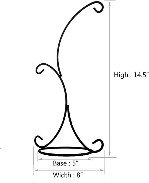 Archi YY YEARCHY Ornament Display Stand Iron Pothook Stand for Hanging Glass Terrarium (Iron Stand)