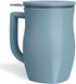 Tea Forte Ceramic Fiore Cup with Handle, Removeable Stainless Steel Infuser Basket