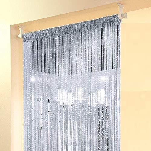 Home Decor Sequin Curtain for Doorway, 39x79 inch Hanging String Curtains, Sheer Decorative Crystal