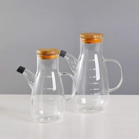 Vinegar Bottle Oil Pot - High Borosilicate Glass Oiler Oil Dispenser