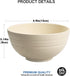 Shopwithgreen 4 Pcs Wheat Straw Cereal Bowls with Dust-Proof Lid, 24 OZ, Microwave & Dishwasher Safe for Kitchen,