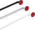 KXLife 2 Pack Adjustable Sticky Self Adhesive Curtain Rod, 3/8 Inch for Metal Wood Doors, Nickel