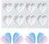 8 Grid Diamond Heart Silicone Cake Mold, 3D Diamond Love Heart Shaped Mould for DIY Cake, Mousse, Dessert