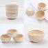 SEWACC 5pcs Wooden Bowls Unfinished Bowls Unpainted Wooden Bowls Serving Bowl Wood Crafts Bowls Pinch Bowls for Fruits Salad Cereal by SEWACC