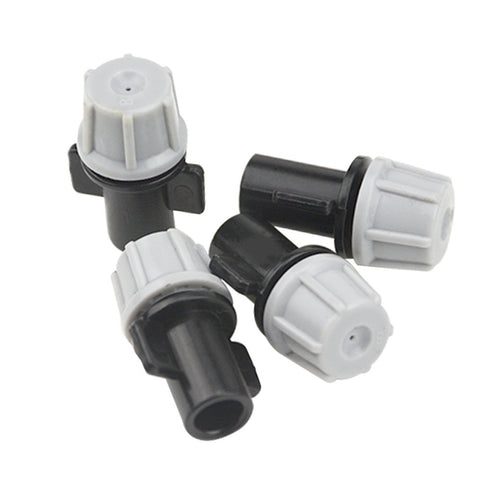 XINGYHENG 100Pcs Garden Irrigation Kit, Adjustable Misting Drippers with Tee Connector for Flower Pot Garden
