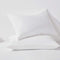 HAPPYMOON Standard Microfiber Pillowcases Set of 2 with Zipper, Soft Brushed White Pillow Covers 20 x 26 Inches for