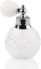 H&D Vintage Crystal Empty Perfume Replacement Spray Bottle Atomizer, Luxury Series (Clear)