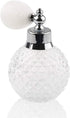 H&D Vintage Crystal Empty Perfume Replacement Spray Bottle Atomizer, Luxury Series (Clear)