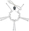 Display Buddie Adjustable Wall Plate Hanger for Oval Square Round Rectangle Displays, Steel with Silicone Hooks