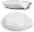 LotFancy 5.2 Inch Ceramic Spoon Rest, Large Holder for Kitchen Counter, Utensil Rest for Spoons, Tongs, Ladles