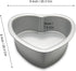 Heart-shaped cake pan, heart-shaped cake tin, aluminum, 3-inch deep, 8-inch heart-shaped, for weddings, parties, family and other occasions cake (8 x 3 Inch) by kefyixc