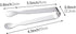 Ice Tongs for Sugar Cubes - 6 Pack Stainless Steel Mini Serving Tongs for Appetizers, Tea Party, Coffee Bar (6 PCS)