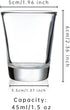 BCnmviku Clear Shot Glasses Sets with Heavy Base, 1.5 oz (10 Pack)