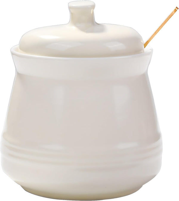 Sugar Bowl with Lid and Spoon, Ceramic Multi-Function Sugar Container for Kitchen Storage Organization