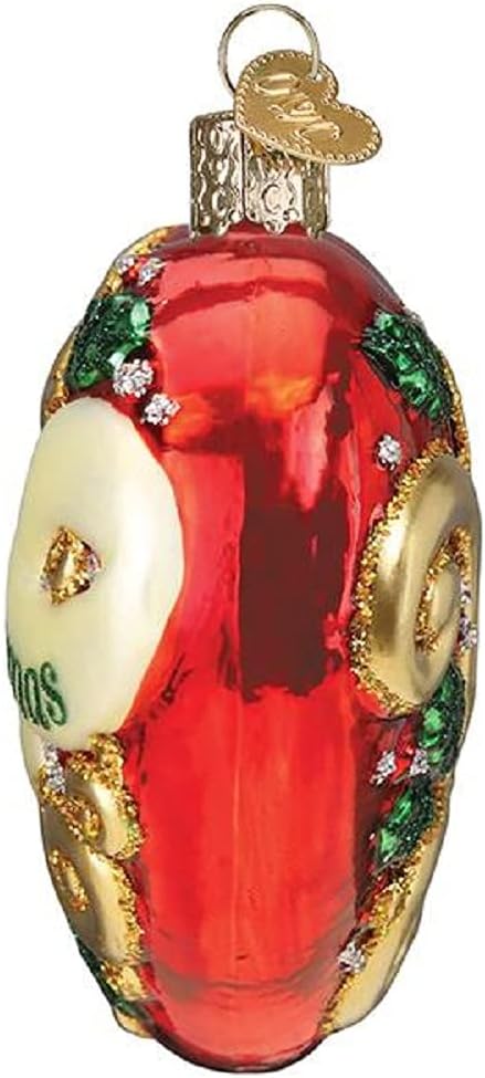 Old World Christmas 2021 First Christmas Heart Glass Blown Ornaments for Christmas Tree