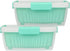 shopwithgreen 2 Pack 68oz Berry Keeper Containers, Removable Drain Colanders for Fresh Fruit and Vegetable Storage