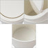 0.5 Gallon Plastic Tiny Trash Can with Swing Lid - Mini Desktop Waste Can, White