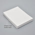 AZAZA 50 Pcs White Blank Place Cards - Textured Table Tent Cards for Weddings, 2.5" x 3.75"
